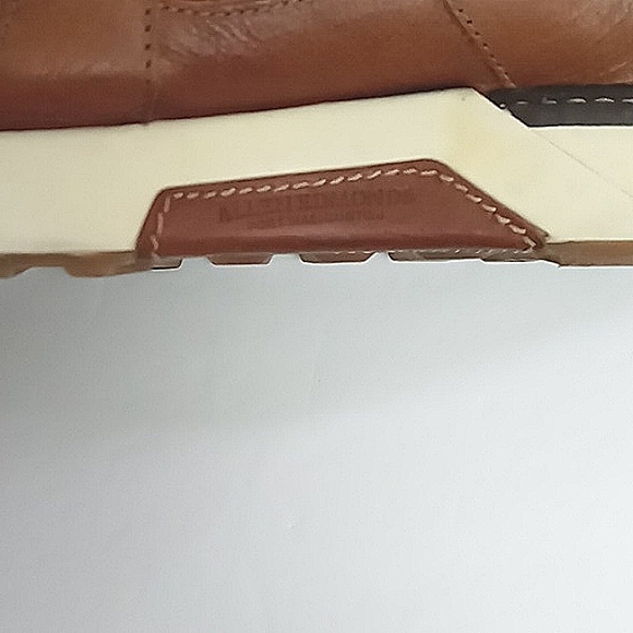 Allen Edmonds Sneakers Men's Size 8.5 D A-Trainers Brown Lace Up Leather Pre-own - Picture 10 of 15